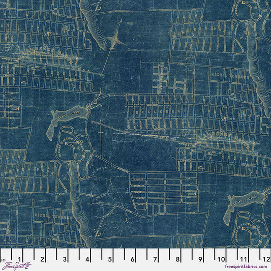 FS Blue Map Tim Holtz Palette Blue