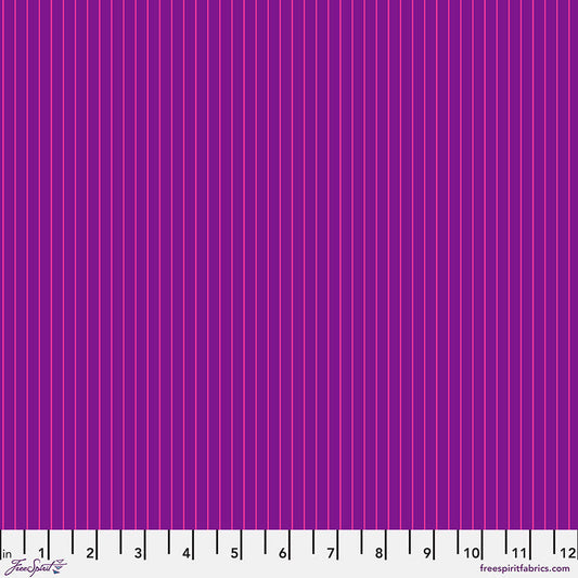 FS Tula Pink Tiny Stripes - Aster