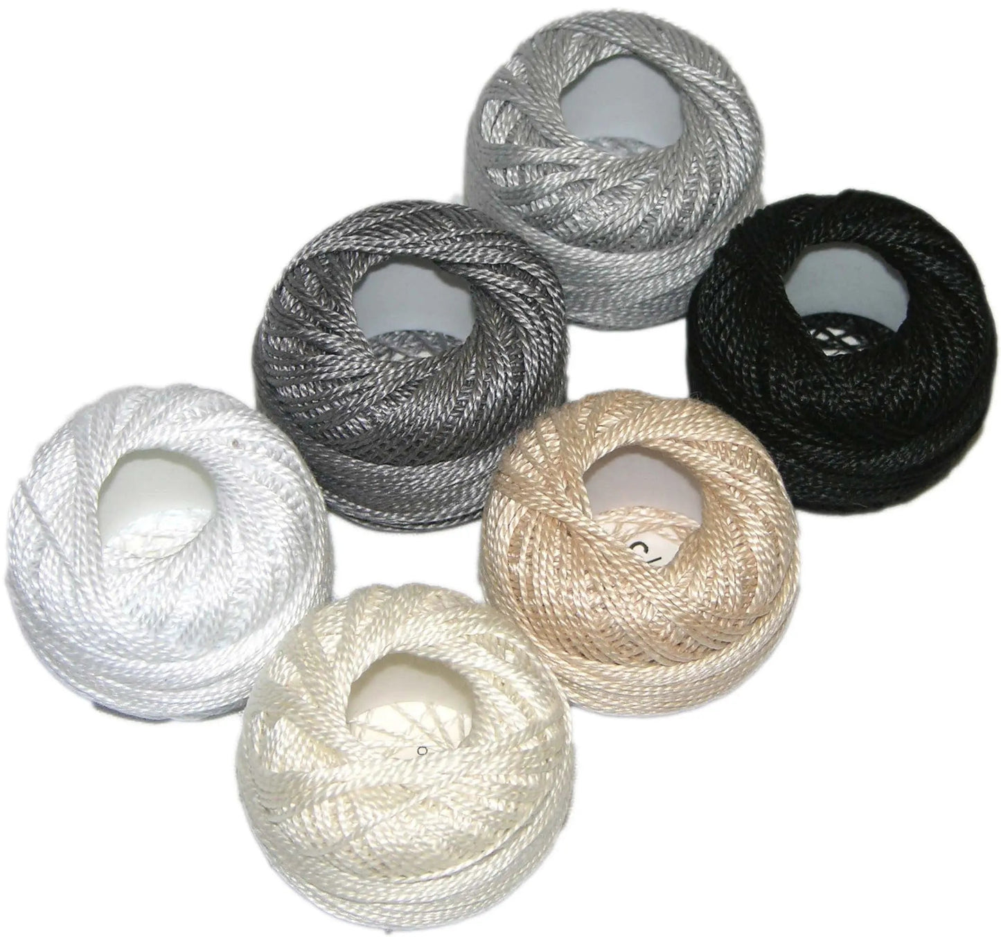 Pearl Cotton Size 8 Thread Sampler Pack Neutral