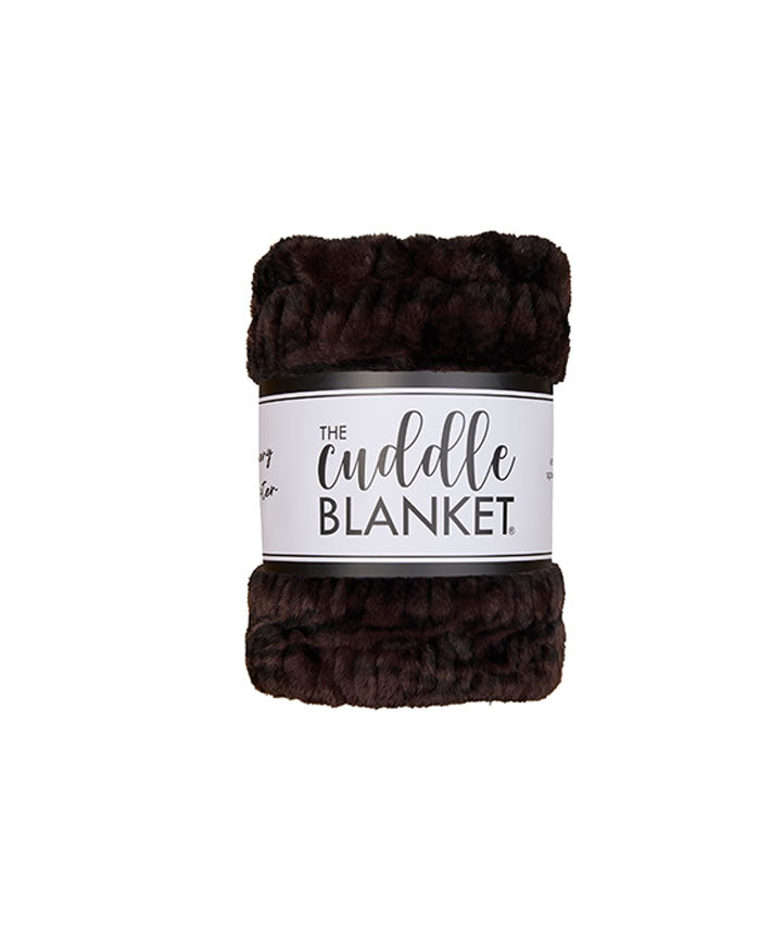 Enzo Black Coffee Petite Cuddle Milan Blanket 30" x 36"