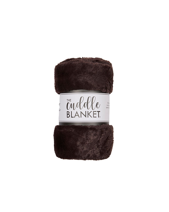 Chocolate Petite Cuddle Milan Blanket 30" x 36"