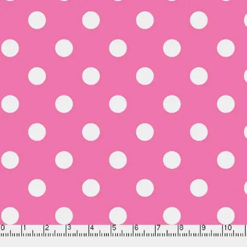 Pink Big Dots 45" wide Fabric (6/8 yard pack)