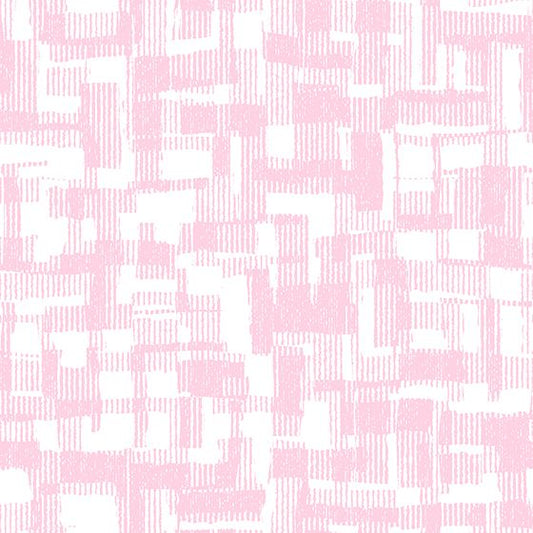 Pink Light Pink Barcodes Cotton Wideback Fabric