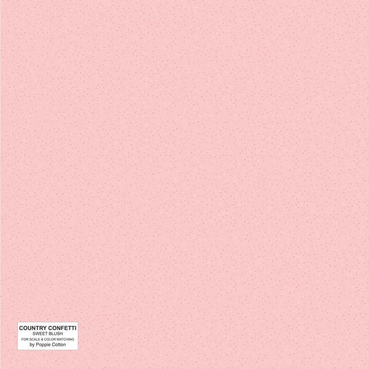 Pink Sweet Blush Cotton 44"/45" Fabric Per Yard