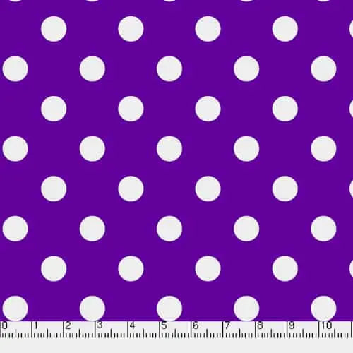 Purple Big Dots 45" wide Fabric per yard