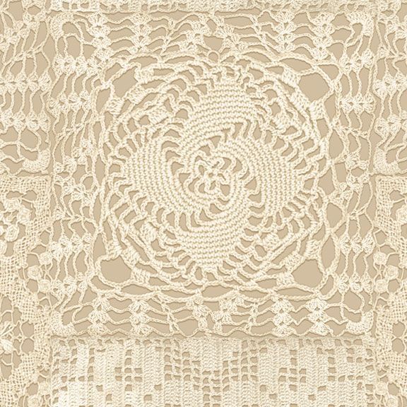 Tan Lace Cotton Wideback Fabric Per Yard