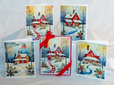 Home for the Holidays 8 Card Box Collection