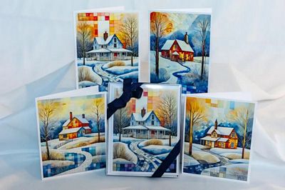Winterscape A2  8 Card Box Collection