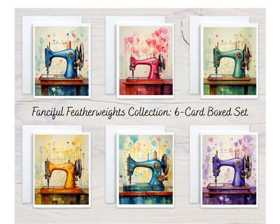 Fanciful Featherweights A2 6 Card Box Collection