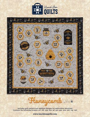 Honeycomb Applique ME Quilt Pattern Code and CD