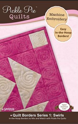 Quilt Borders Series1: Swirls In The Hoop Embroidy