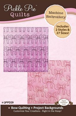 Bow Quilt Motifs & Project Backgrounds Machine Emb