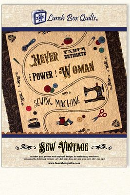 Sew Vintage Machine Embroidery Quilt Pattern
