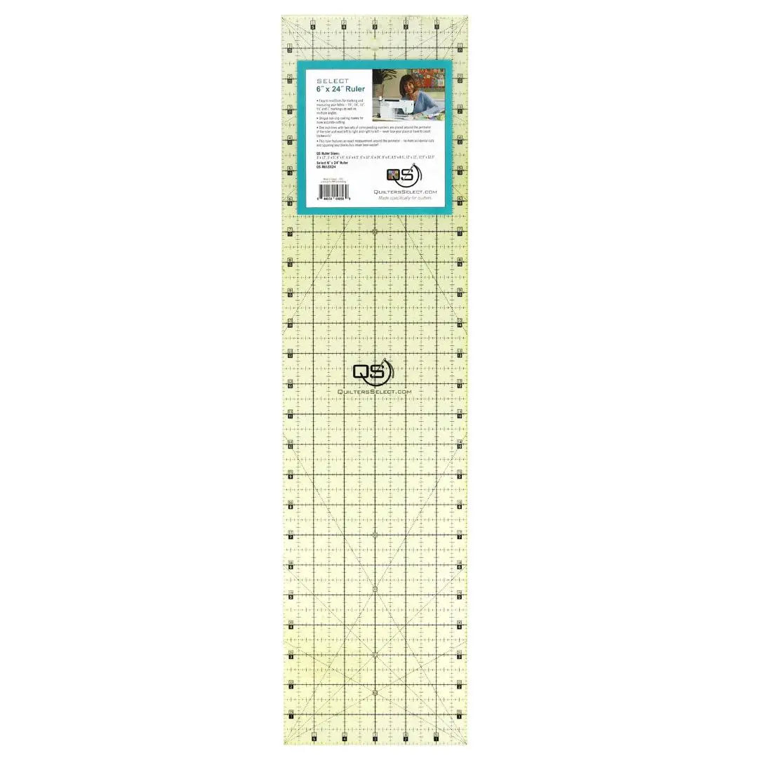 Quilters Select Non-Slip Ruler 6"x 24"