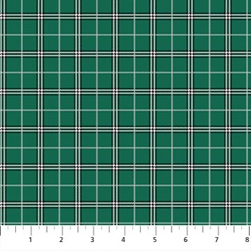 Rudolph The Red-Nosed Reindeer Plaid Spruce 44"/45" Cotton Fabric Per Yard
