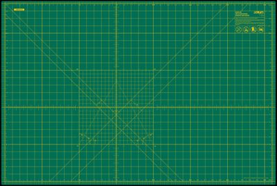 Self Heal Double Sided Rotary Mat 24inx36in Green