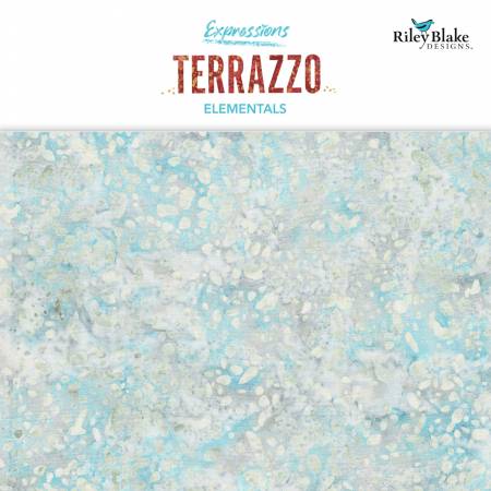 RB Batiks Elementals Terrazzo Frosty 2.5in Strips E, 40pcs