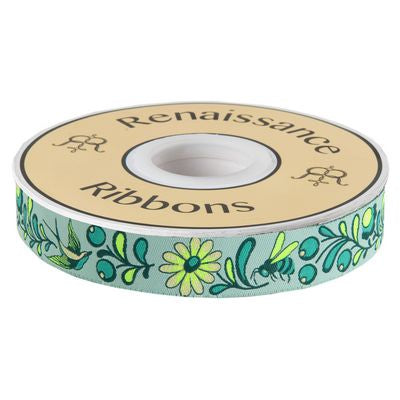 Birds & Bees Ribbon in Spirit 7/8in wide