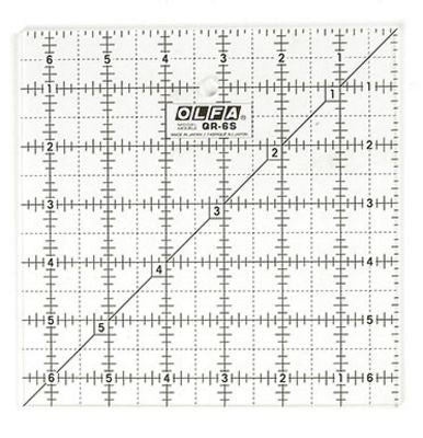 Olfa  Squ Frosted Ruler 6.5in