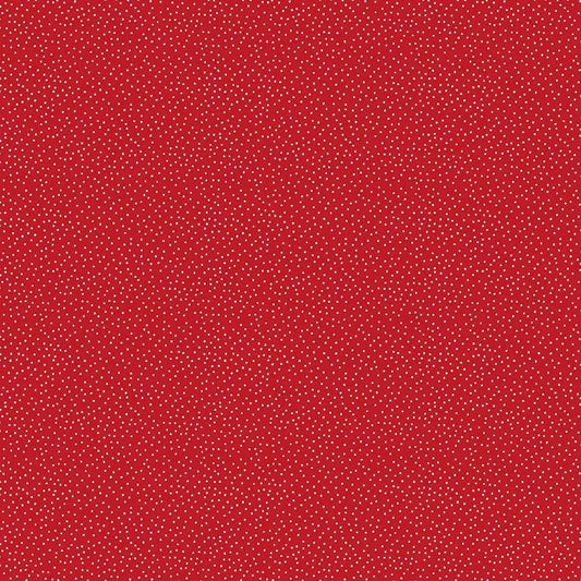 Redwork Dots Cotton 44"/45" Fabric Per Yard