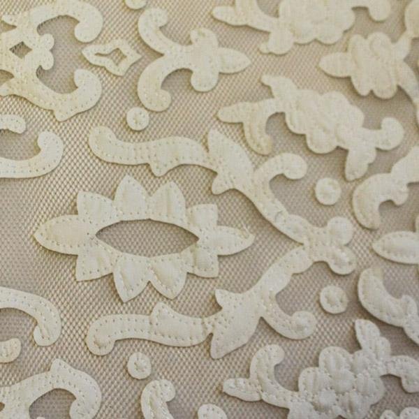Renee Embroidered Mesh Fabric | Blue Moon Fabrics