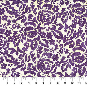 Roses Deep Blue 44"/45" Cotton Fabric Per Yard
