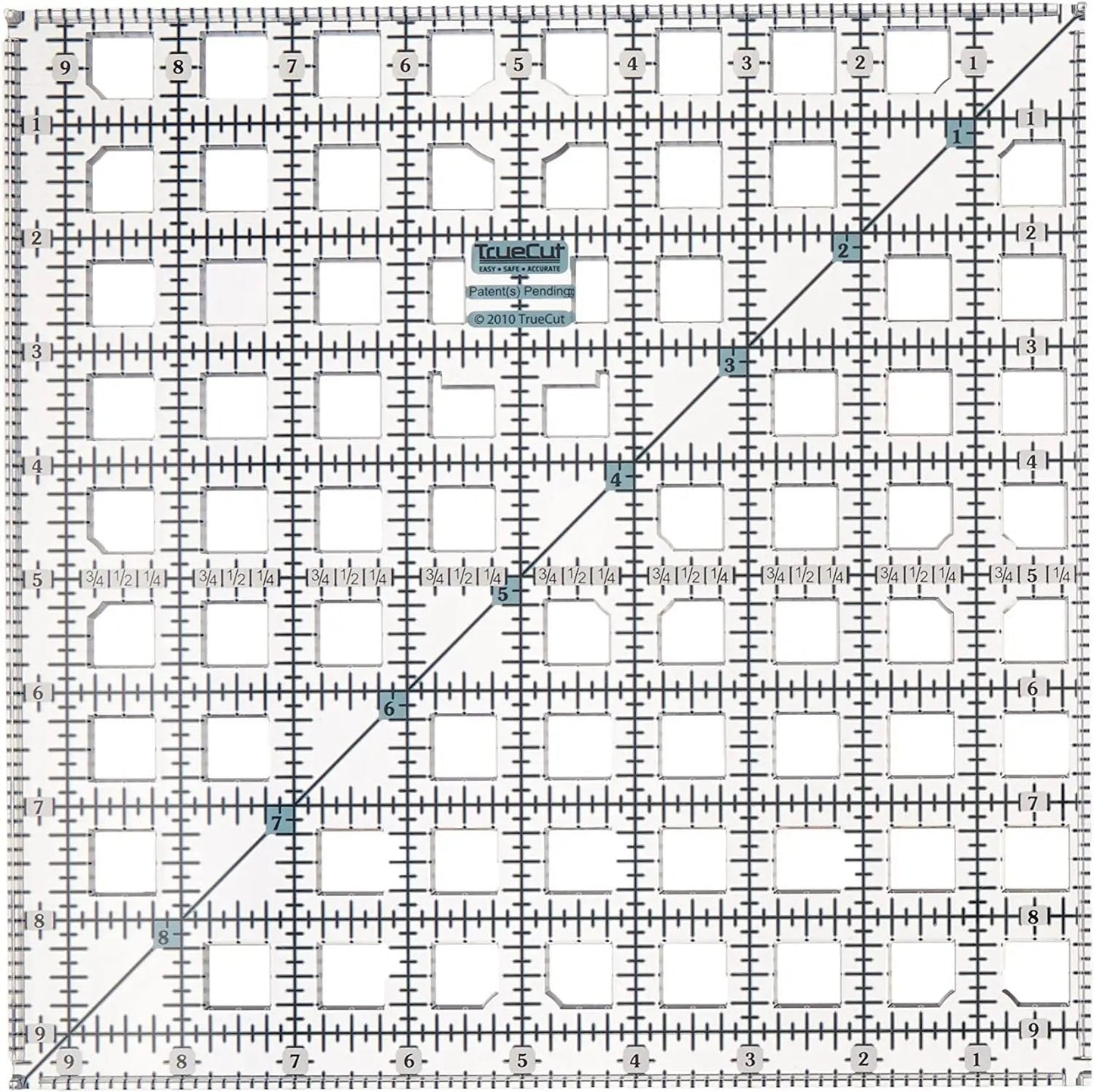 Ruler 9-1/2in x 9-1/2in