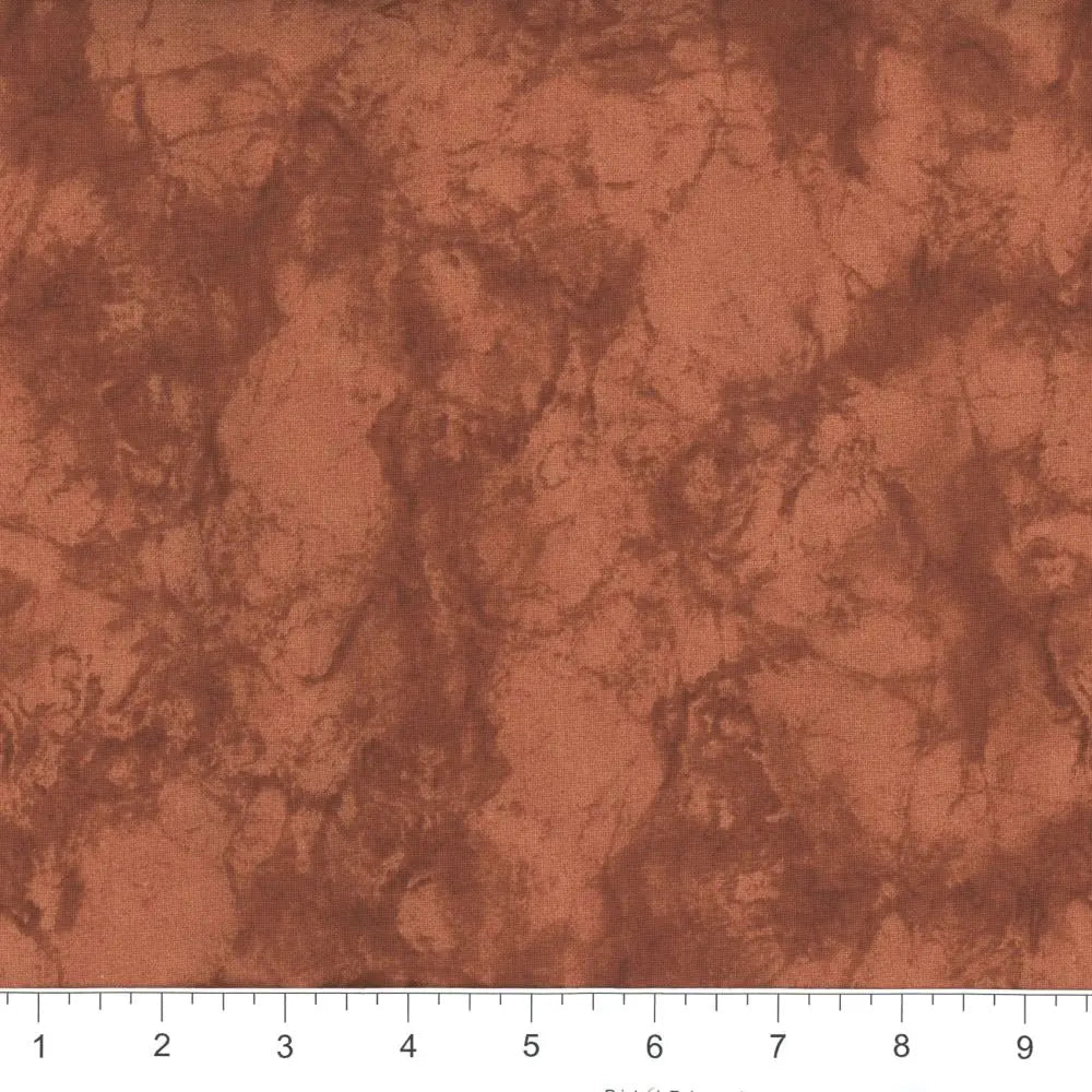 Rust Marble 45" wide Fabric per yard