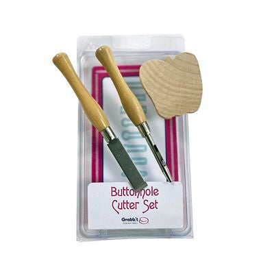 Grabbit Buttonhole Cutter Set 3-Piece