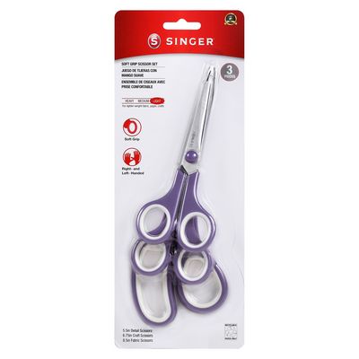 3-Pack Scissor Set - Singer 5.5in 6.75in 8.5in