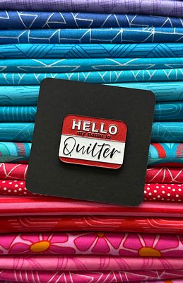 Hello Quilter Enamel Pin (6 pack)