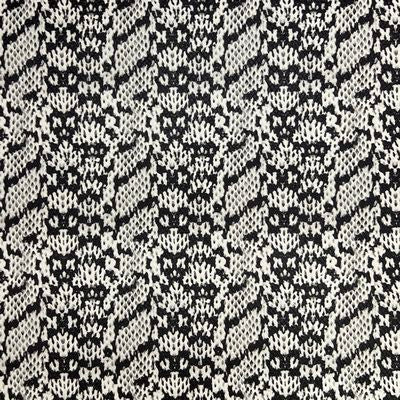 Faux Abstract Geometric- Black/Cream 18 in x 54 in