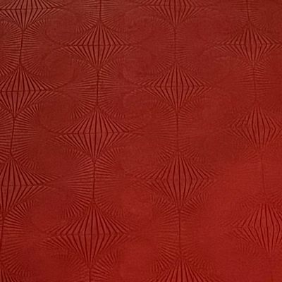 Faux Swirl Geometric- Red 18 in x 54 in