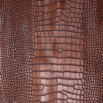 Faux Large Scale Crocodile- Chestnut 18 in x 54 in