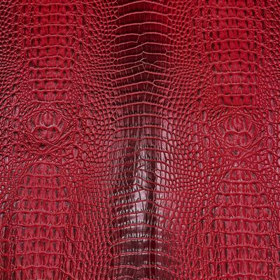 Faux Blended Crocodile- Dark Red/Blk 18 in x 54 in