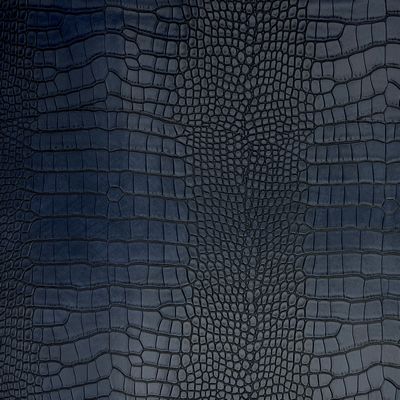 Faux Large Scale Crocodile-Navy 18 in x 54 in