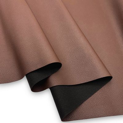 Faux Leather - Textured Chocolate Brown 18 in x 54