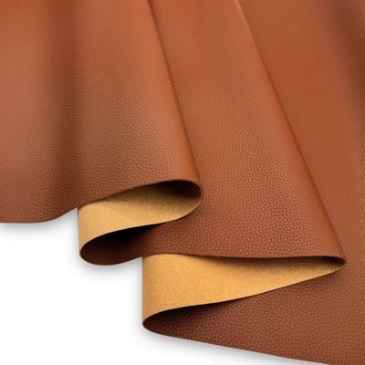 Faux Leather - Textured Chestnut 18 in x 54 in