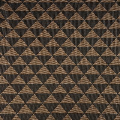 Faux Leather-Geometric Triangles Black/Brown 18 in
