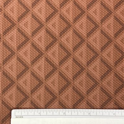 Faux Leather-Geometric Arrows Terra Cot 18 in x 54