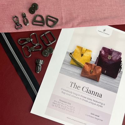 The Cianna Makers Kit - Burgundy (strap variation)