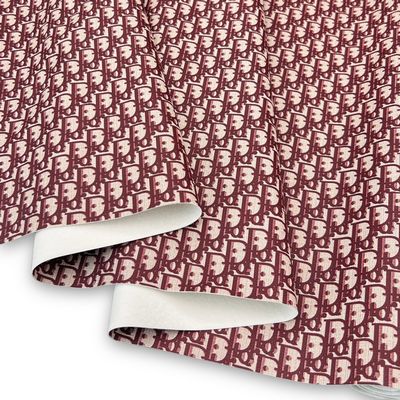 Diagonal D Motif - Cream/Burgundy 18 in x 54 in