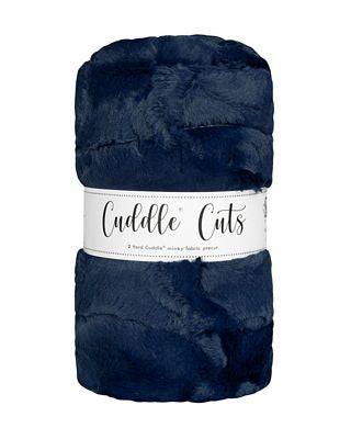 Luxe Cuddle Cut 2yd Hide Navy