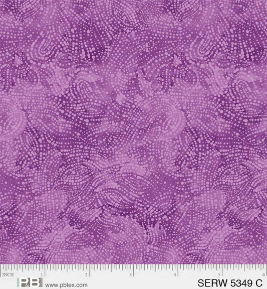 Purple Orchid Serenity Cotton Wideback Fabric per yard