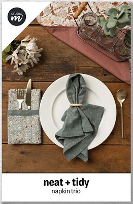 Neat + Tidy Napkin Trio Pattern