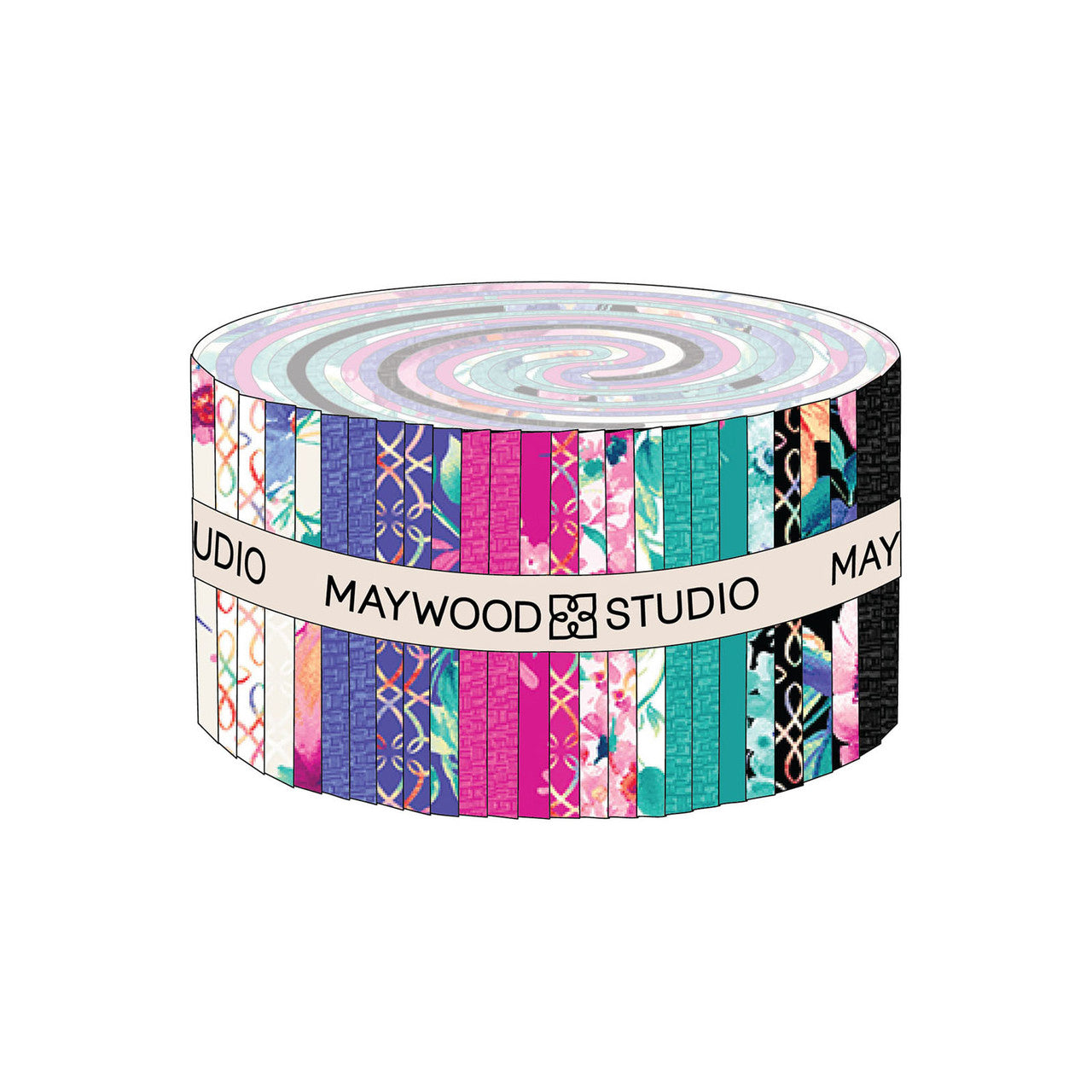 Summer Buzz 2.5" Strips 40 pcs - 100% Cotton