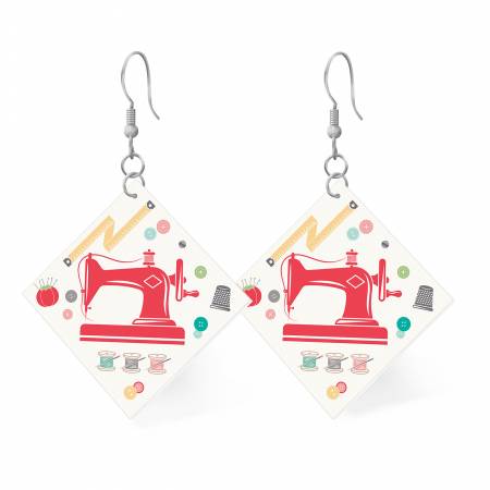 RB Leather Square Earrings My Happy Place