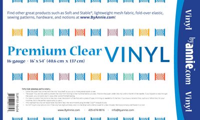 Premim Clear Vinyl 16in x 54in