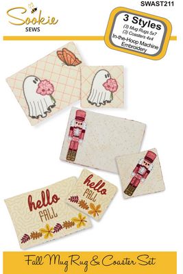 Fall Mug Rug & Coaster Set In-the-Hoop