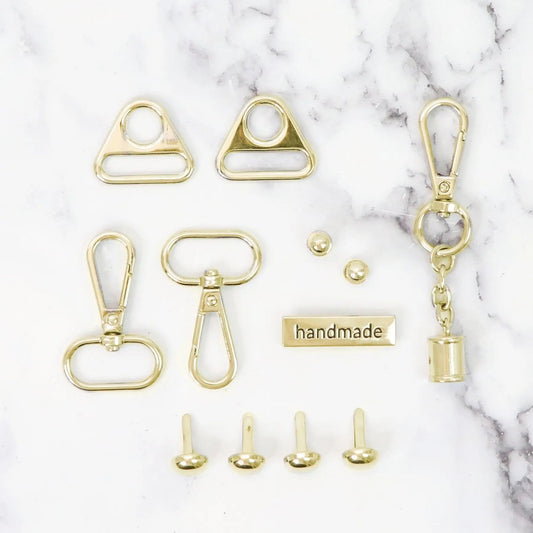 Sampler Box Bundle Of Hardware Set Gold